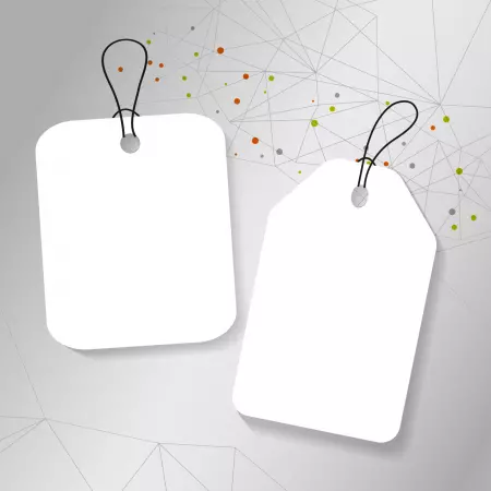 Hangtag, Kollianhänger, Hängeetikett