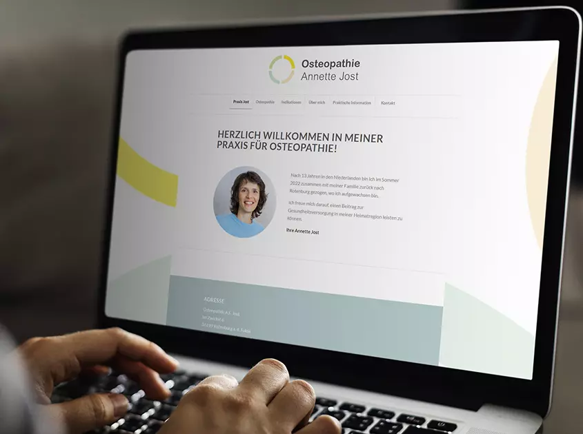 Webseite Osteopathie Jost