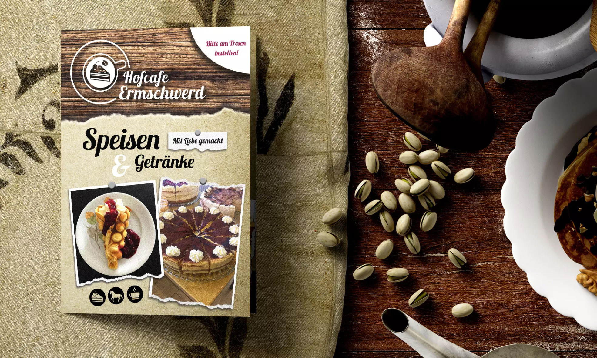Speisekarte Hofcafé Ermschwerd