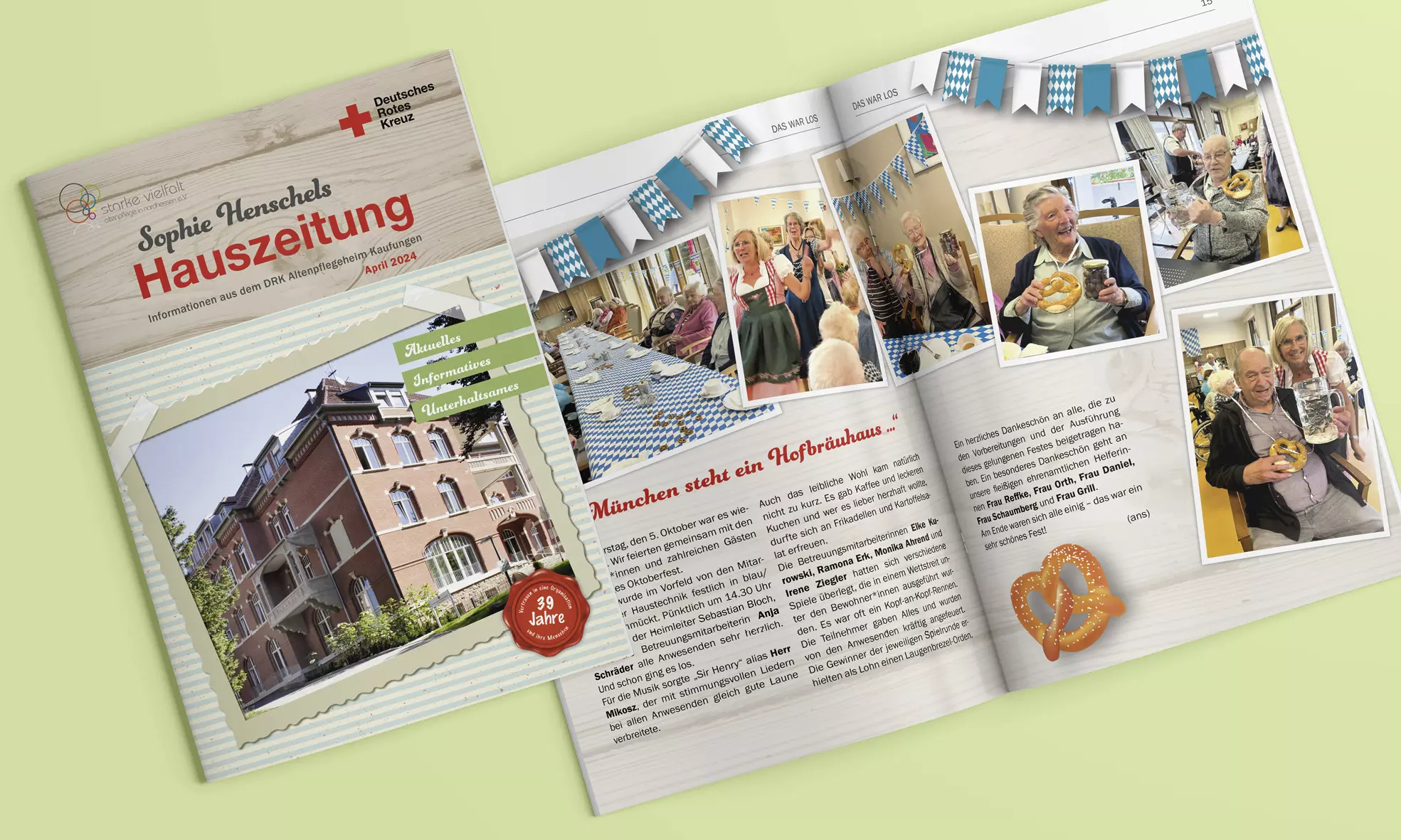 Hauszeitung des DRK-Altenpflegeheims in Kaufungen