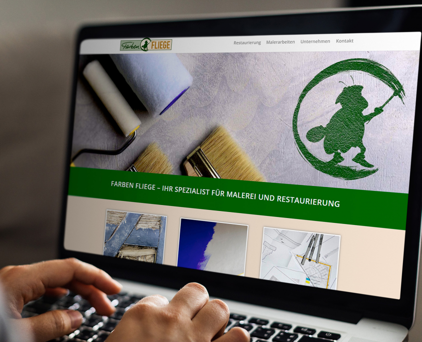 Farben Fliege Mock Up